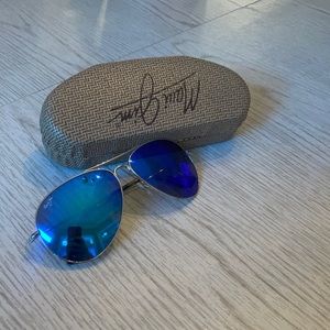 Maui Jim Blue Aviator Sunglasses
